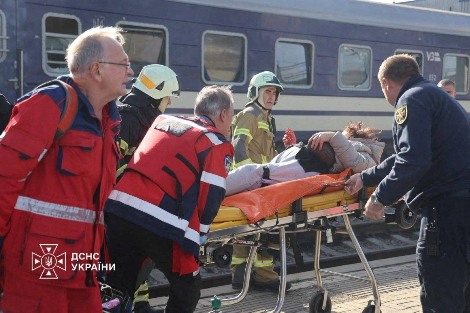  ‘Horrific’ Russian drone strike kills 13 at Ukraine train station  — Japan Times